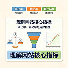 玉林建站-理解网站核心指标：跳出率、转化率与用户粘性