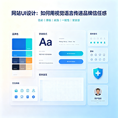 北流建站-网站UI设计：如何用视觉语言传递品牌信任感